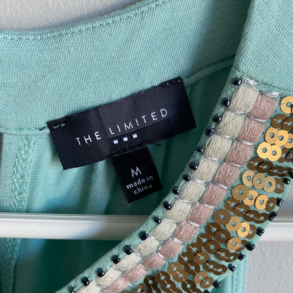 The Limited Mint Top with sequin detail size MED - Picture 2 of 5